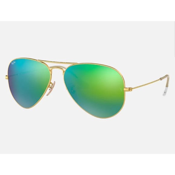 Ray-Ban Blue Green Aviator Sunglasses - Picture 1 of 9